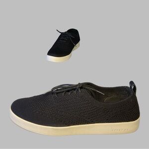 Cole Haan Knit Black 7B OriginalGrand Platform Wingtip Oxfords W25866